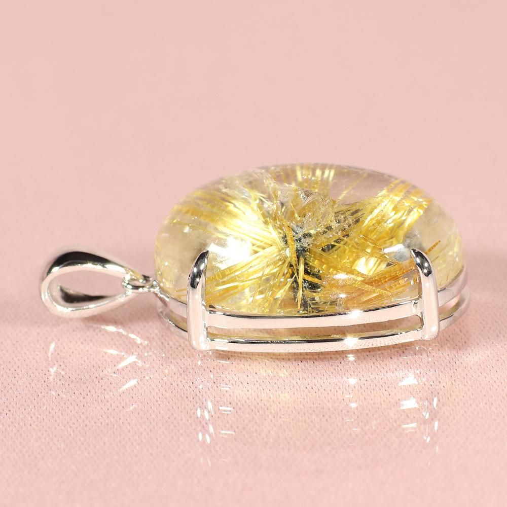 太陽放射ルチルの中でも珍しいスターの形状】スター太陽放射