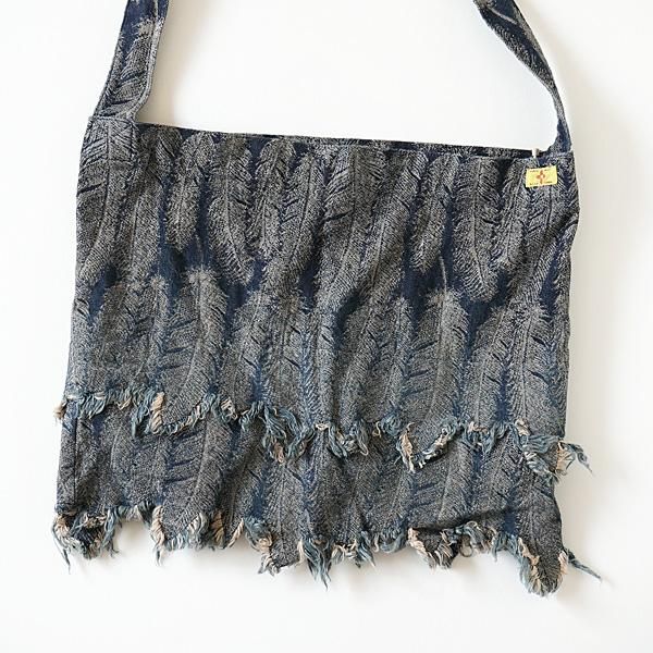 KAPITAL - 12ozフェザーデニム BOOK BAG - BLUE NEON