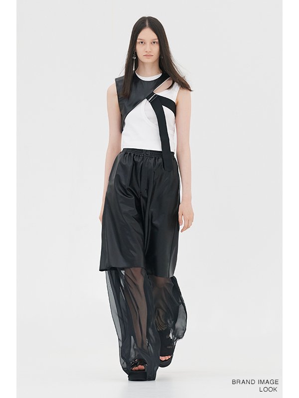 FAUX LEATHER SHORTS-フェイクレザーショーツ-HYKE（ハイク）通販| st