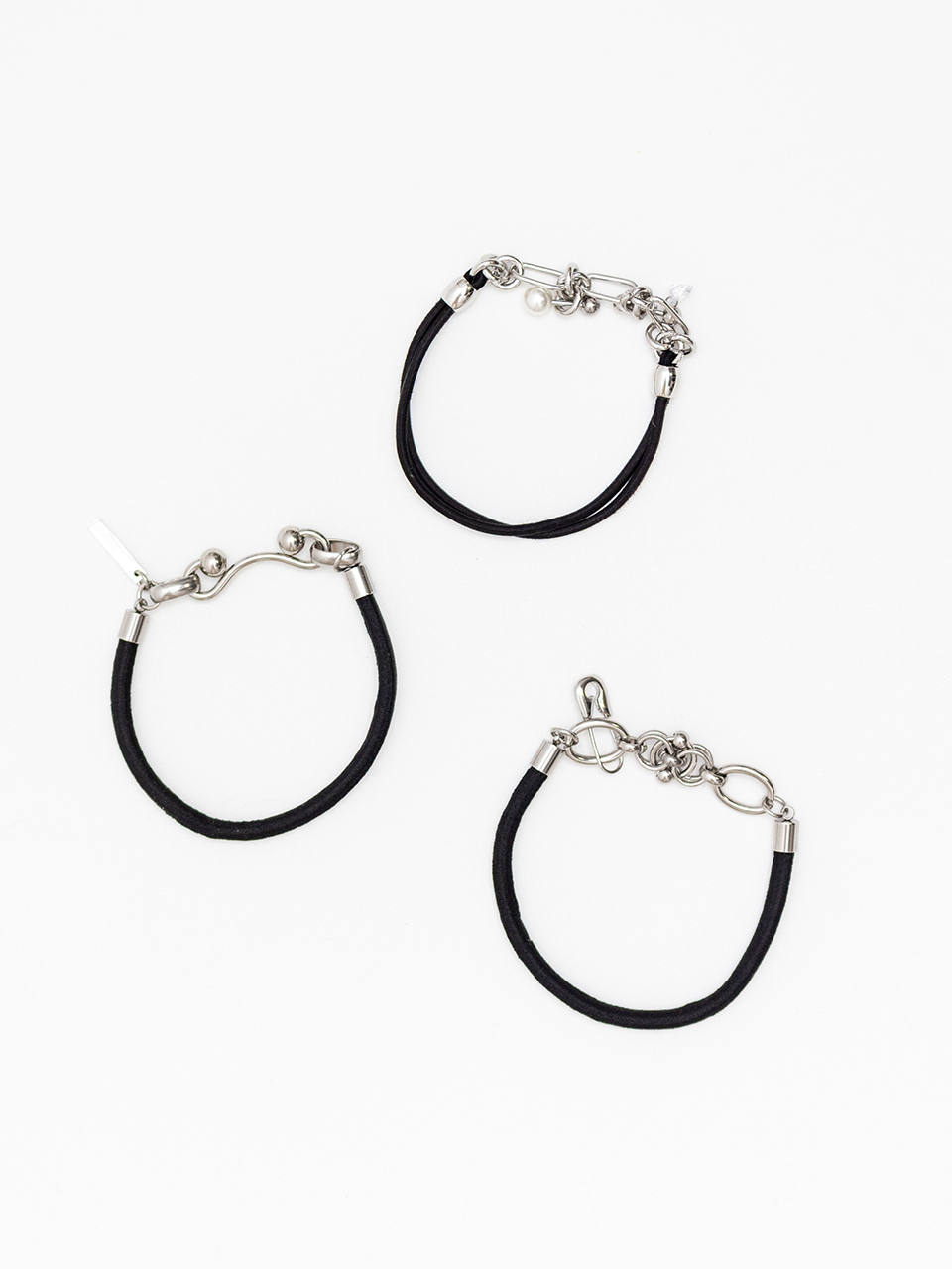 Charms Hair Ties 3 Piece Set-チャームヘアタイ3ピースセット-heyep