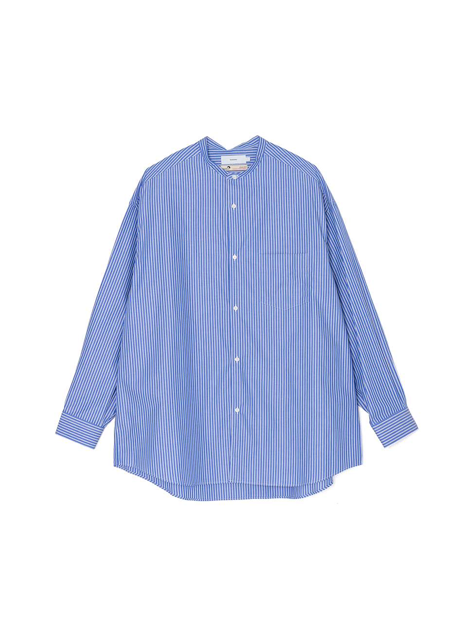 SIDOGRAS L/S Oversized Band Collar Shirt-シドグラスL/Sオーバー