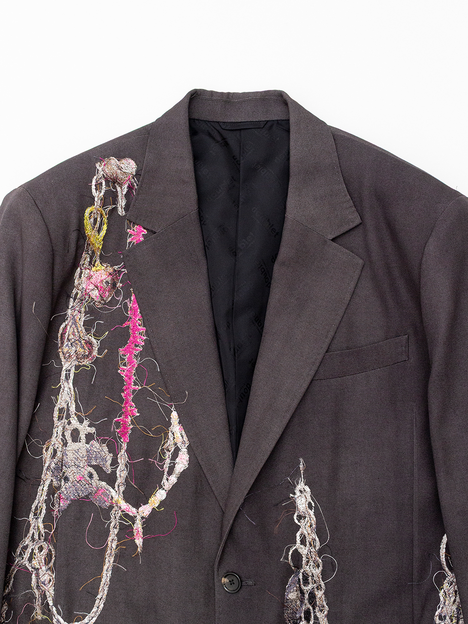 EMBROIDERED CHAIN TAILORED JACKET-エンブロイダードチェーン