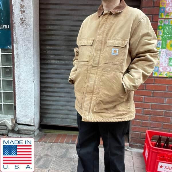 90s USA製 carhartt C04コート | Lサイズ 茶系 - 札幌 ビンテージ 古着