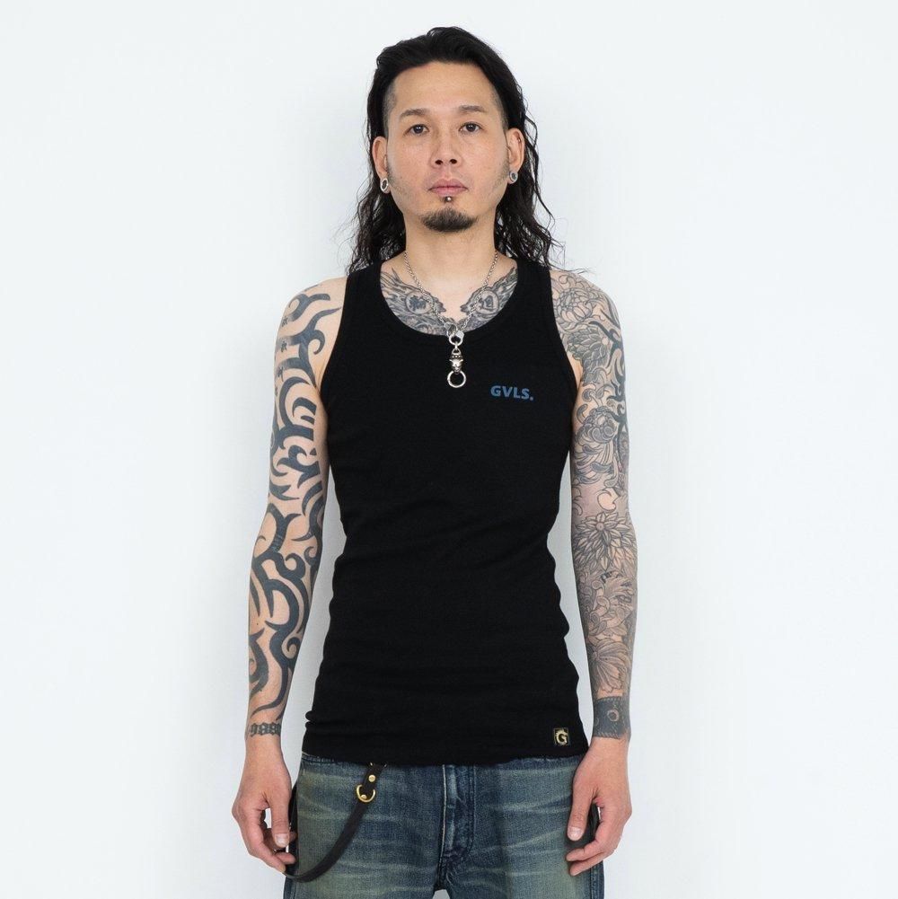 tanktop “flocky” | ブラックネームシリーズ - GVLS