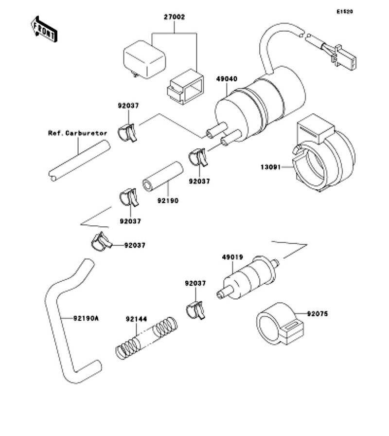 フューエルポンプ ZZR400 1993(ZX400-N1) - Kawasaki純正部品