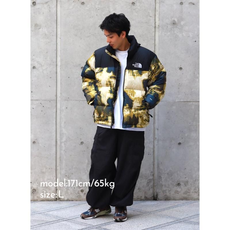 海外限定 THE NORTH FACE 1996 RETRO NUPTSE JACKET BLEACK DYE PRINT