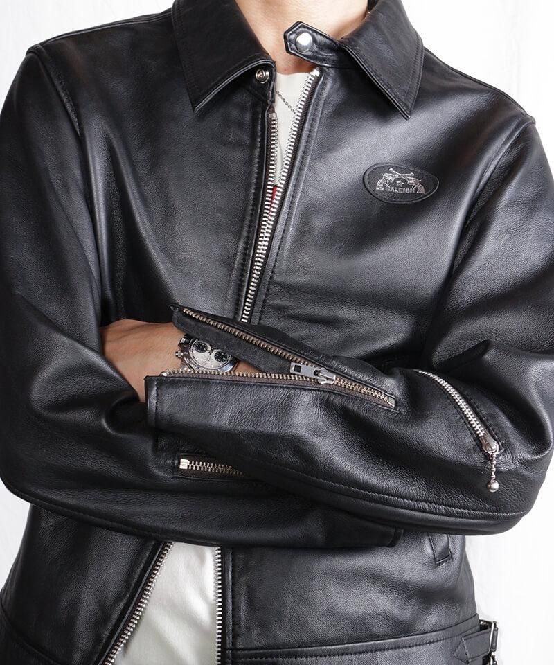 44口径” SINGLE LEATHER JACKET (2021 Ver. / BLACK) - セレクト