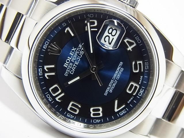 ロレックス デイトジャスト 116200 ブルーアラビア ランダム - 腕時計