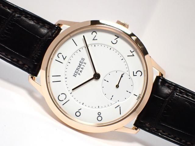 エルメス スリム ドゥ エルメス GM 18KPG 正規品 MOH済 - 腕時計専門店