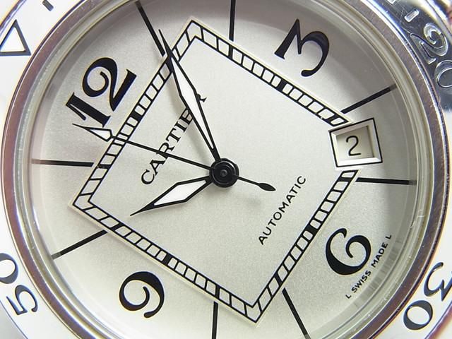 カルティエ パシャ・シータイマー シルバー ブレス W31080M7 - 腕時計