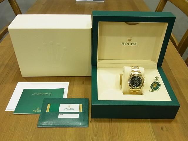 ロレックス デイトナ 18KYG ブレス グリーン文字盤 Ref.116508