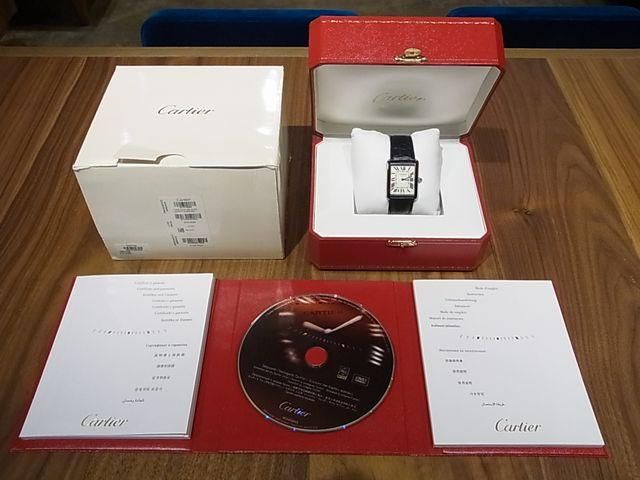カルティエ タンクソロ・LM クォーツ SS 革ベルト仕様 - 腕時計専門店