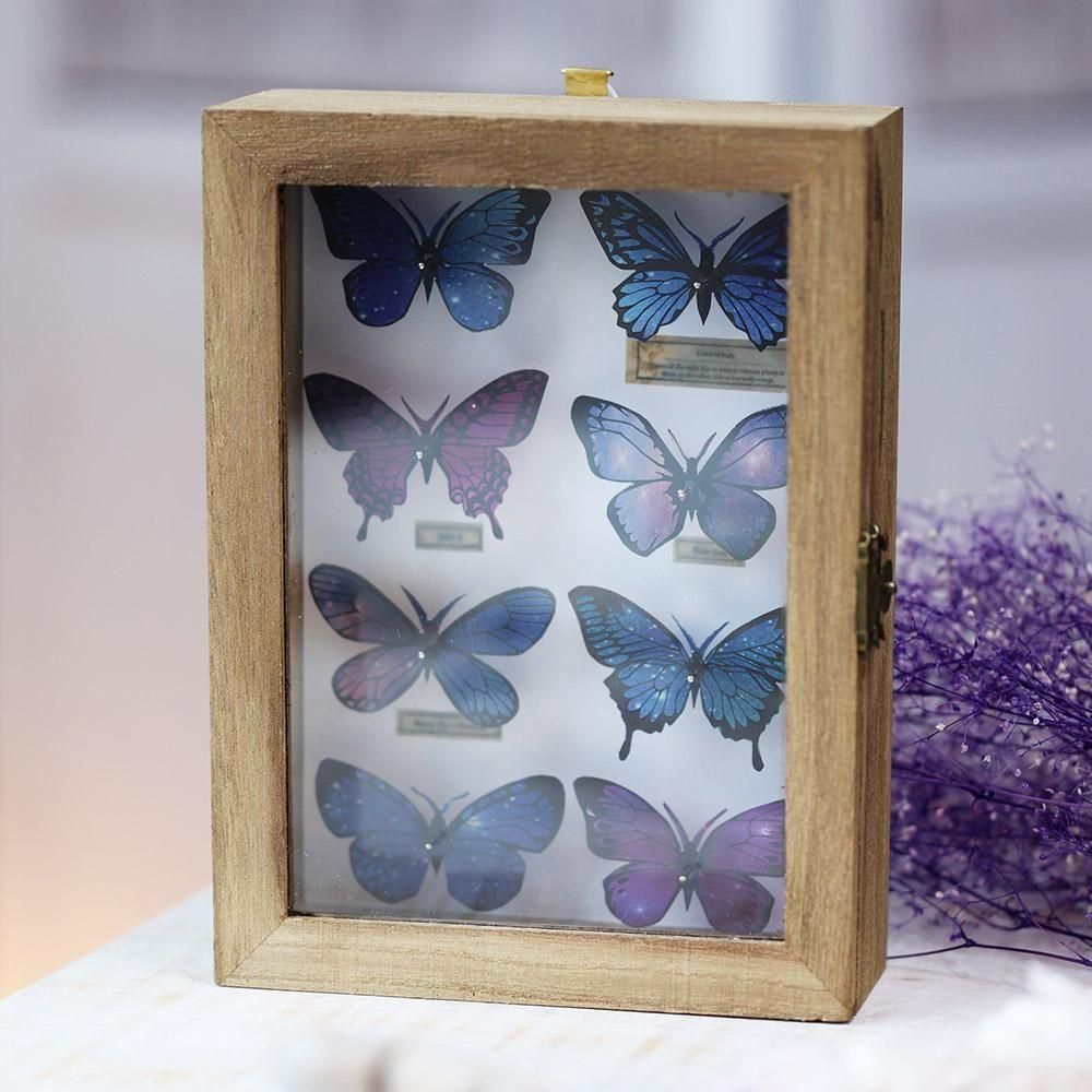 蝶標本箱・星空コレクション（8匹入り）-6 - 海福雑貨通販部