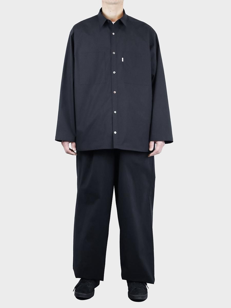 Graphpaper - グラフペーパー / STRETCH TYPEWRITER L/S BOX SHIRT