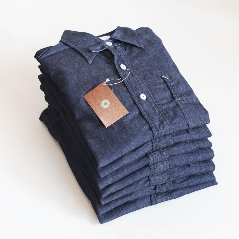 POST O'ALLS【ポストオーバーオールズ】No.1 Shirt Light Denim Indigo