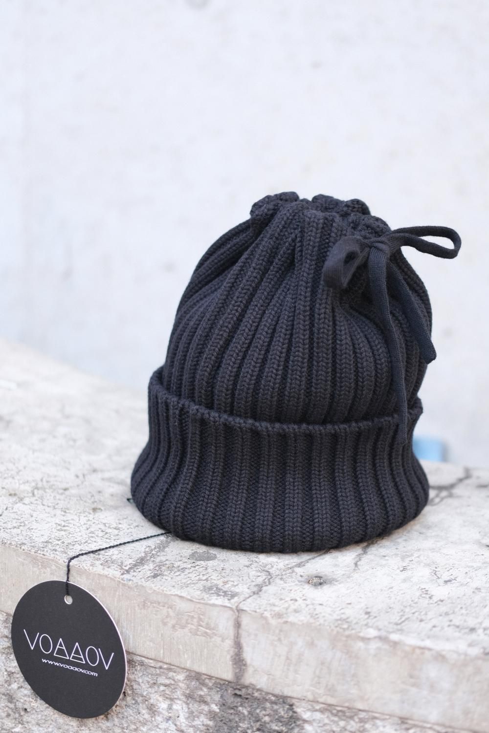 VOAAOV [ヴォアーブ] 2WAY WOOL SNOOD KNIT CAP＜ウールスヌードニット