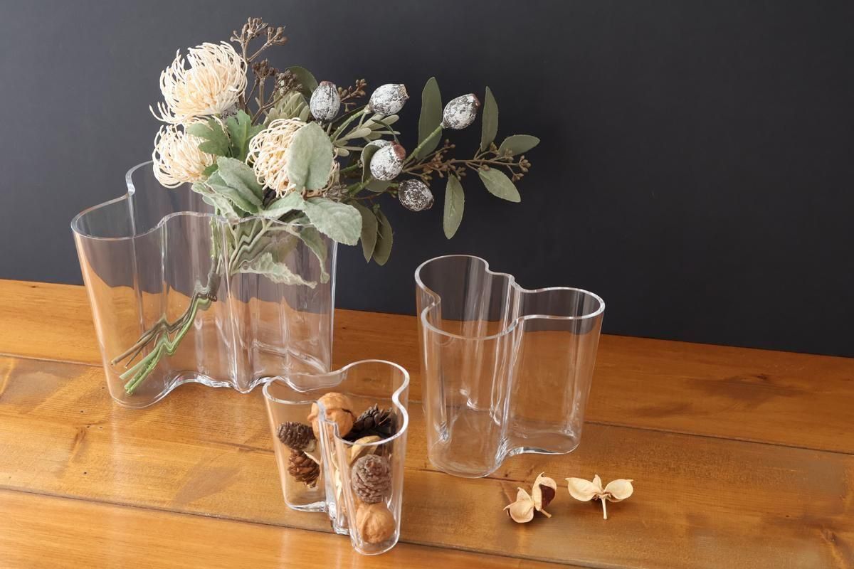 イッタラ｜アルヴァ・アアルト｜ベース｜160mm｜クリア｜ガラス