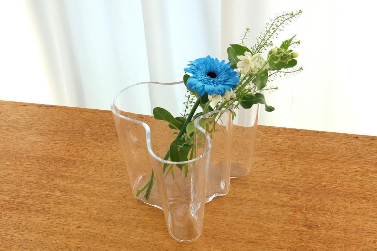 イッタラ｜アルヴァ・アアルト｜ベース｜160mm｜クリア｜ガラス