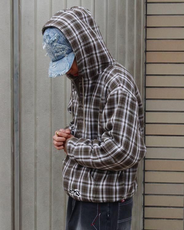 YARDSALE（ヤードセール）Reversible Flannel Hoodie - birnest