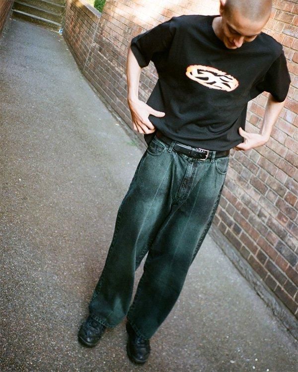 YARDSALE（ヤードセール）/ Bleached Phantasy Jeans (Emerald) - birnest