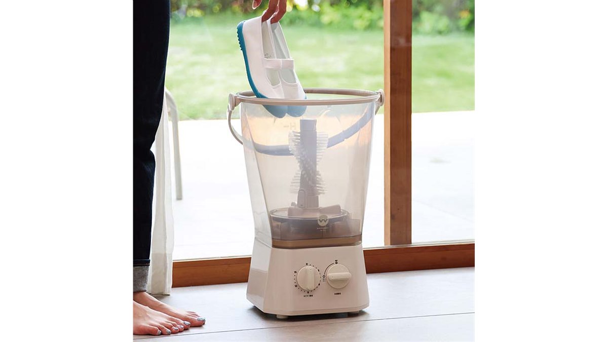 シービージャパン、靴洗い・分け洗いができるバケツ型洗濯機