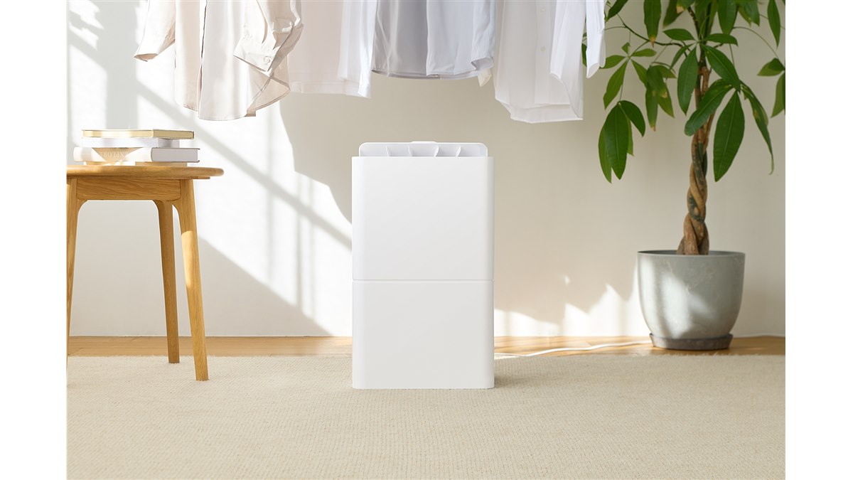 ツインバード、1台2役の空気清浄機能付き衣類乾燥除湿機「JS-E956W