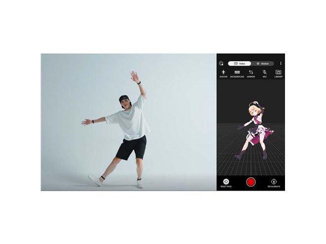 ソニー、スマホ連携でアバター動画やモーションデータを手軽に制作
