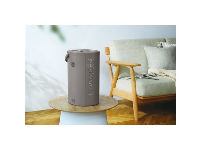 象印、“手入れがしやすい”フィルター不要で広口容器の「スチーム式加湿