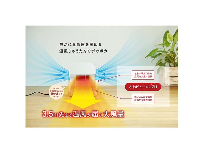 シロカ、温風・冷風に対応した「HOT&COOL サーキュレーター ポカクール