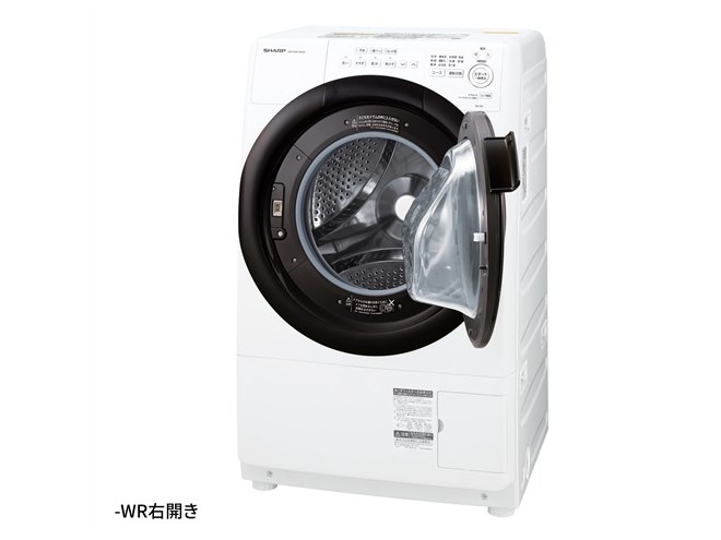 シャープ、ボディ幅598mmでひとり暮らしにも適したドラム式洗濯乾燥機