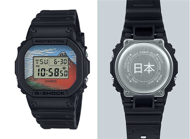 カシオ「G-SHOCK」より、葛飾北斎の人気作品をデザインモチーフにした