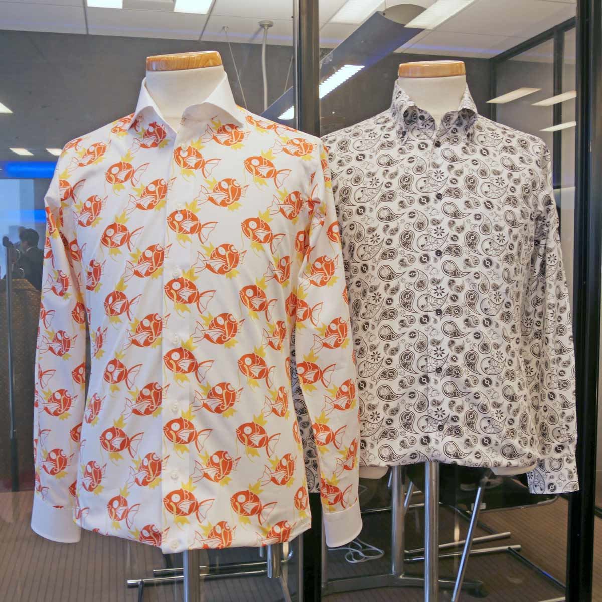 コイキングがオシャレに！ カスタマイズ可能な「ポケモンシャツ」が