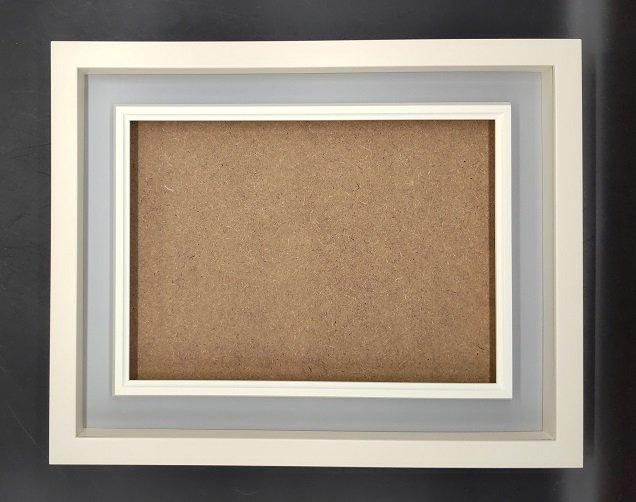 3441N モダン油彩額縁 | ホワイト/ブラック - 額縁 - 激安通販 | 額の