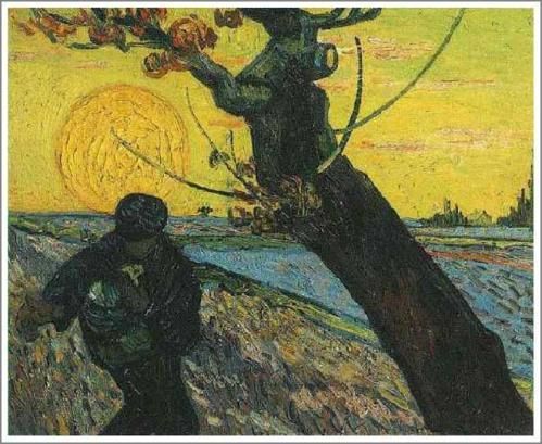 ゴッホ【種を蒔く人2】 - 手描き 絵画（油絵複製画）販売のアート名画館