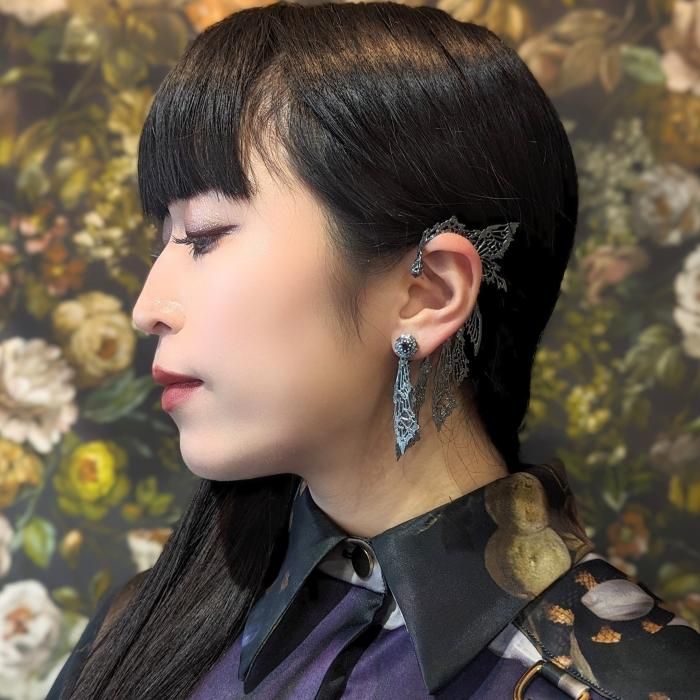 イヤリング即納可能]【Gimmel Garden】Bisbiglio Aviatore SvartAlf