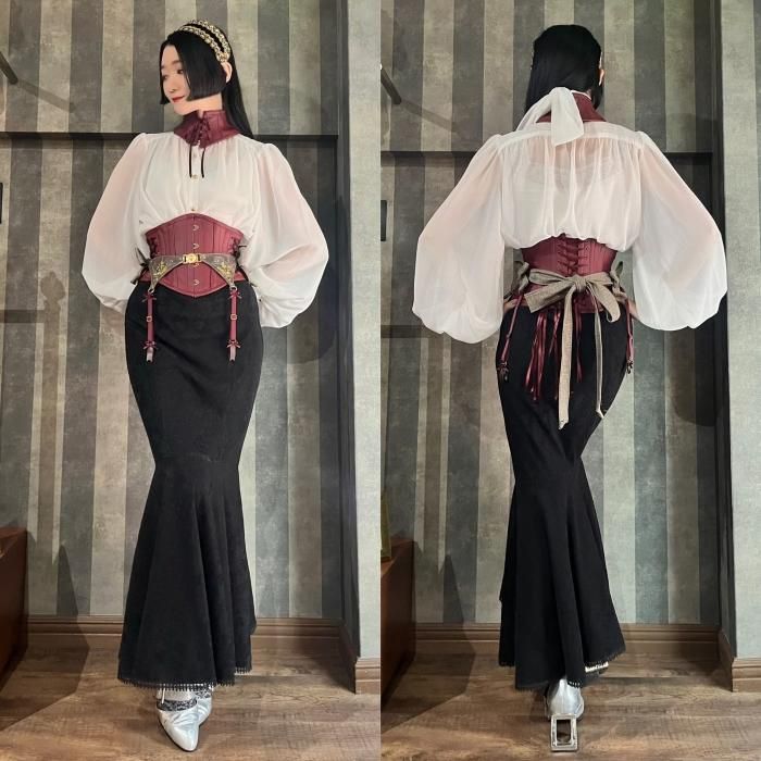 size2,3 即納可能】ダマスクマーメイドスカート（ロング） - 【公式