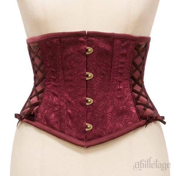 受注生産】ローズサテンミニショートコルセット(レッド) - 【公式