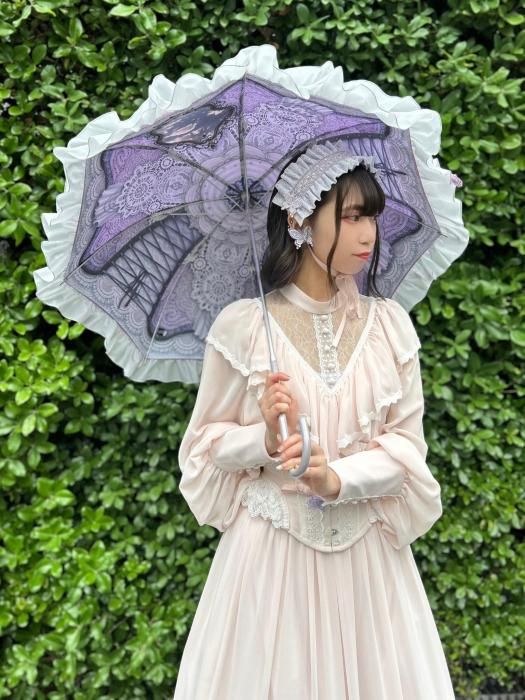 レースプリントアンブレラ（ラベンダー） - 【公式】abilletage アビエ