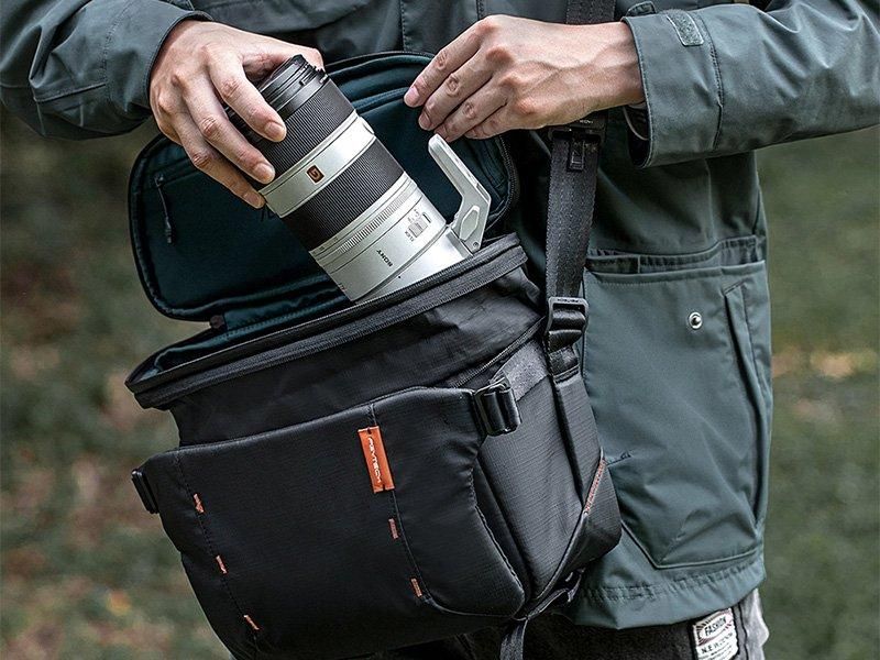 PGYTECH OneMo スリングバッグ 7L (グレーカモフラージュ) - セキド