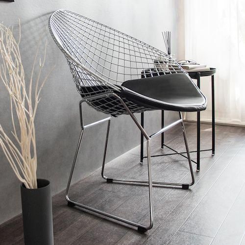 ハリー・ベルトイア/DiamondChairダイヤモンドチェア【クローム