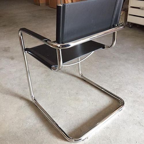 マルト・スタム/No.34カンティレバーアームチェア【レザー・スティール