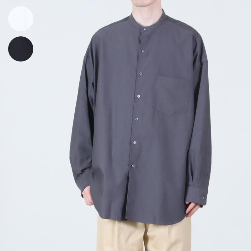 Graphpaper (グラフペーパー) Oxford L/S Oversized Band Collar Shirt