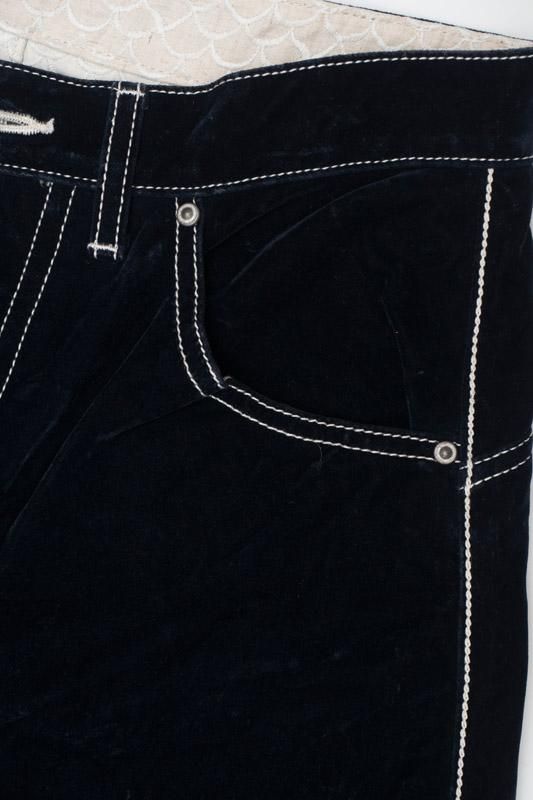 ミナペルホネン fete フロッキーロールアップデニム - ミナペルホネン