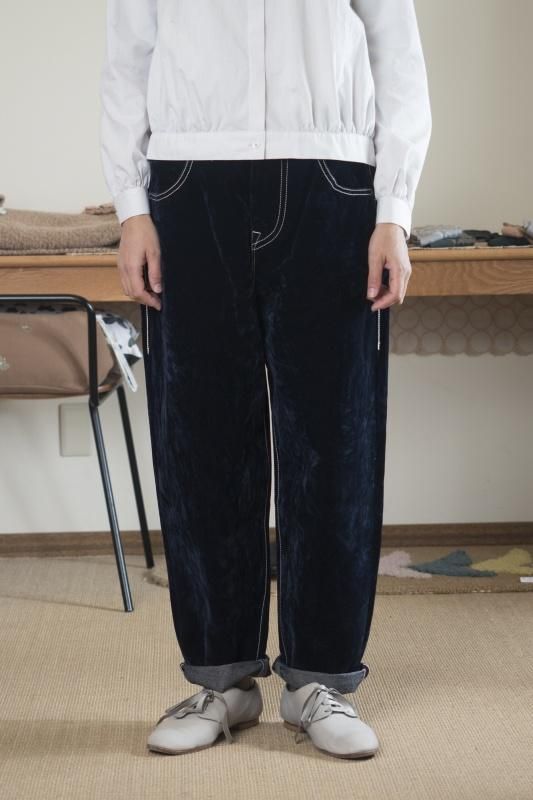 ミナペルホネン fete フロッキーロールアップデニム - ミナペルホネン