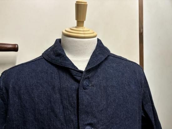 ウエアハウス Lot 2220 U.S.NAVY SHAWL COLLAR COVERALL インディゴ