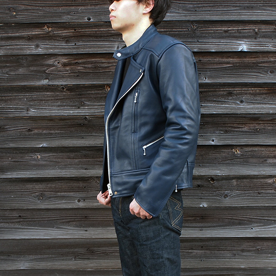 バークボックス BARKBOX オリジナル 淡い 紺 青 ネイビー ライダース