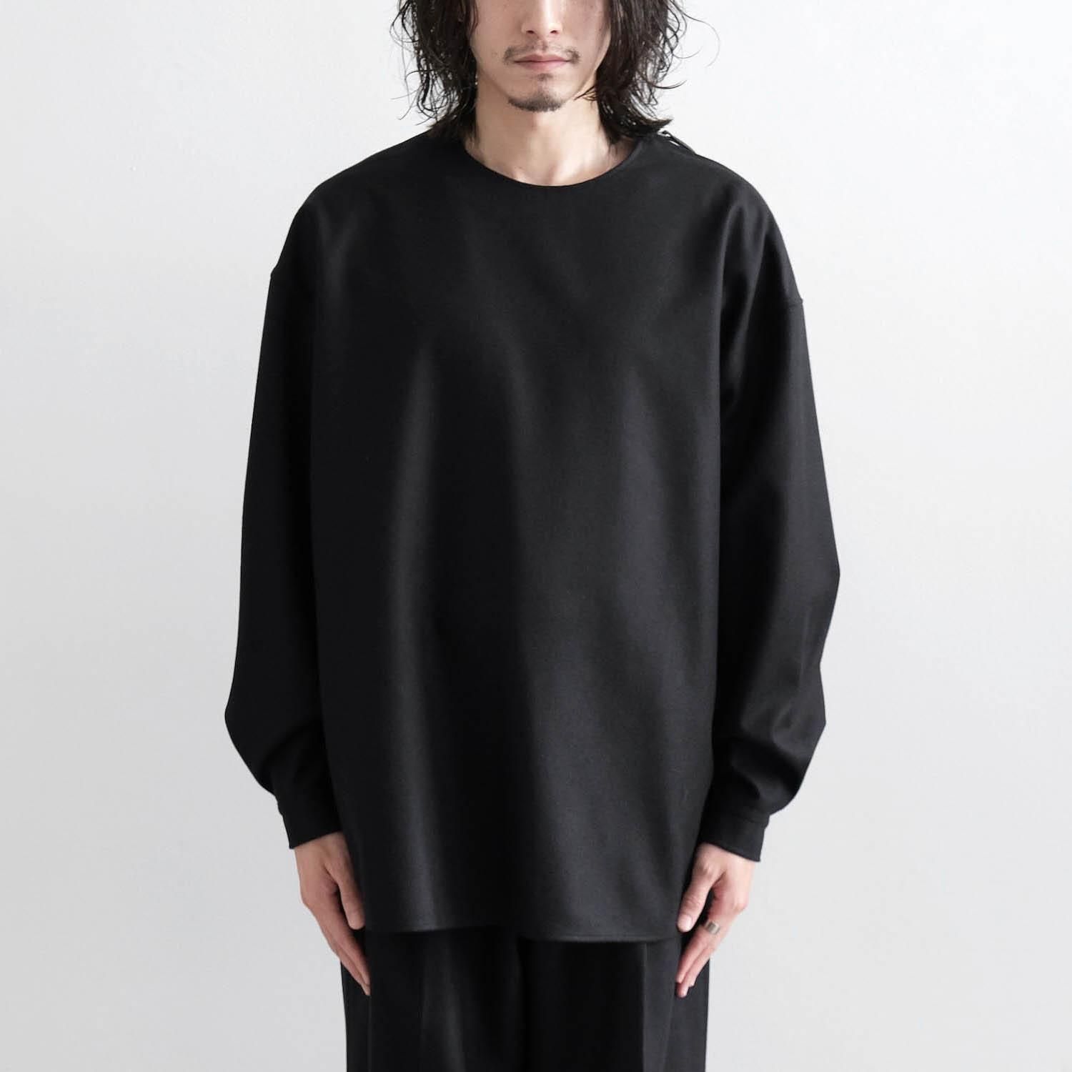 2/54 COLLEGE FLANNEL THE SIDE ZIP PULLIOVER SHIRT [BLACK] - WUNDER