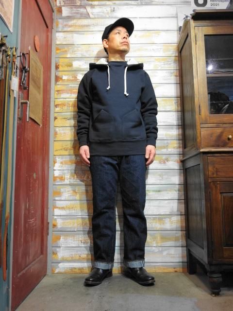 FREEWHEELERS ”AFTER HOODED SWEAT SHIRT” SEPECIAL HEAVY WEIGHT（JET