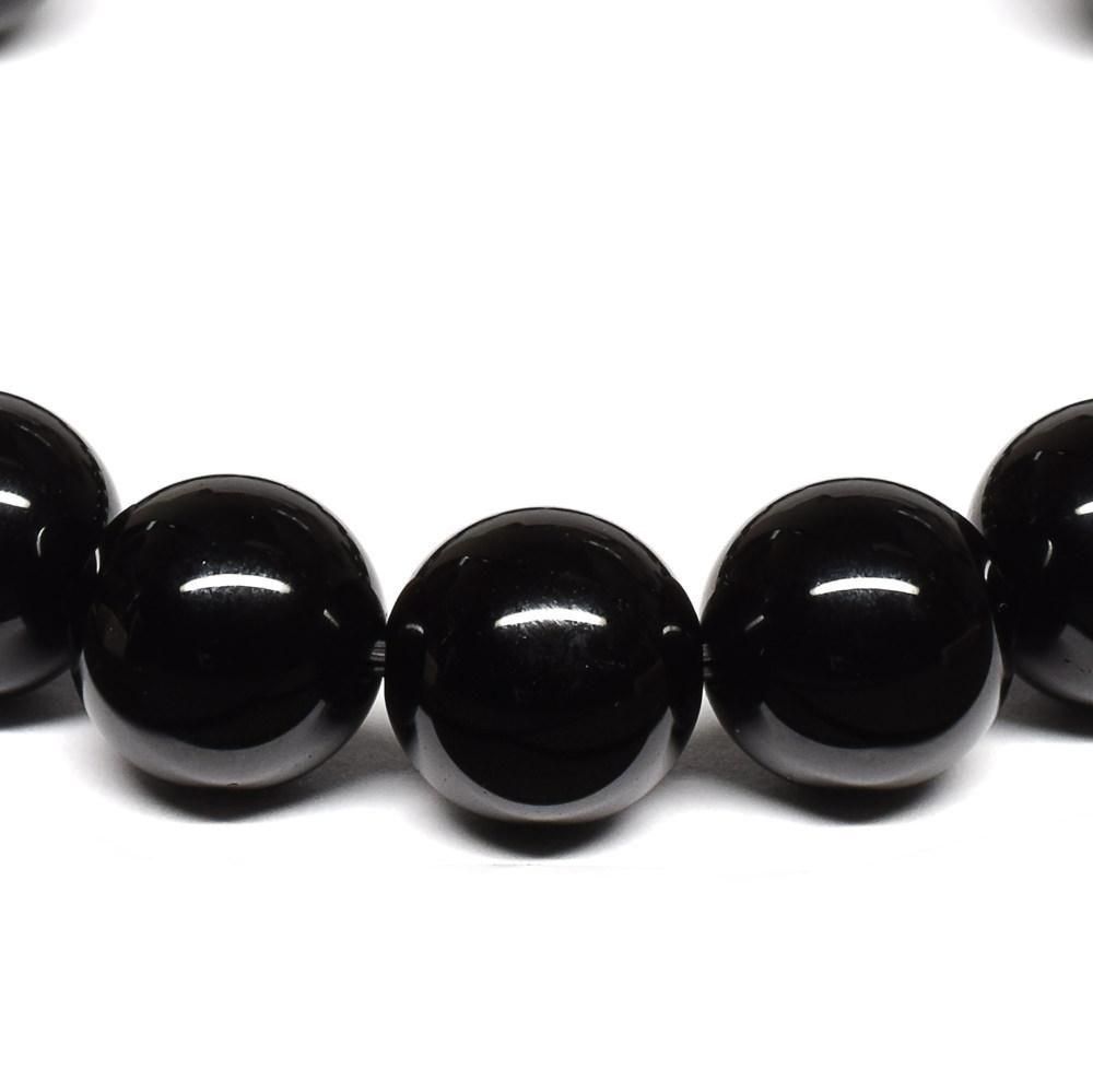 ご奉仕品) モリオン(黒水晶) ブレスレット 8mm チベット産 #T3208[1/2