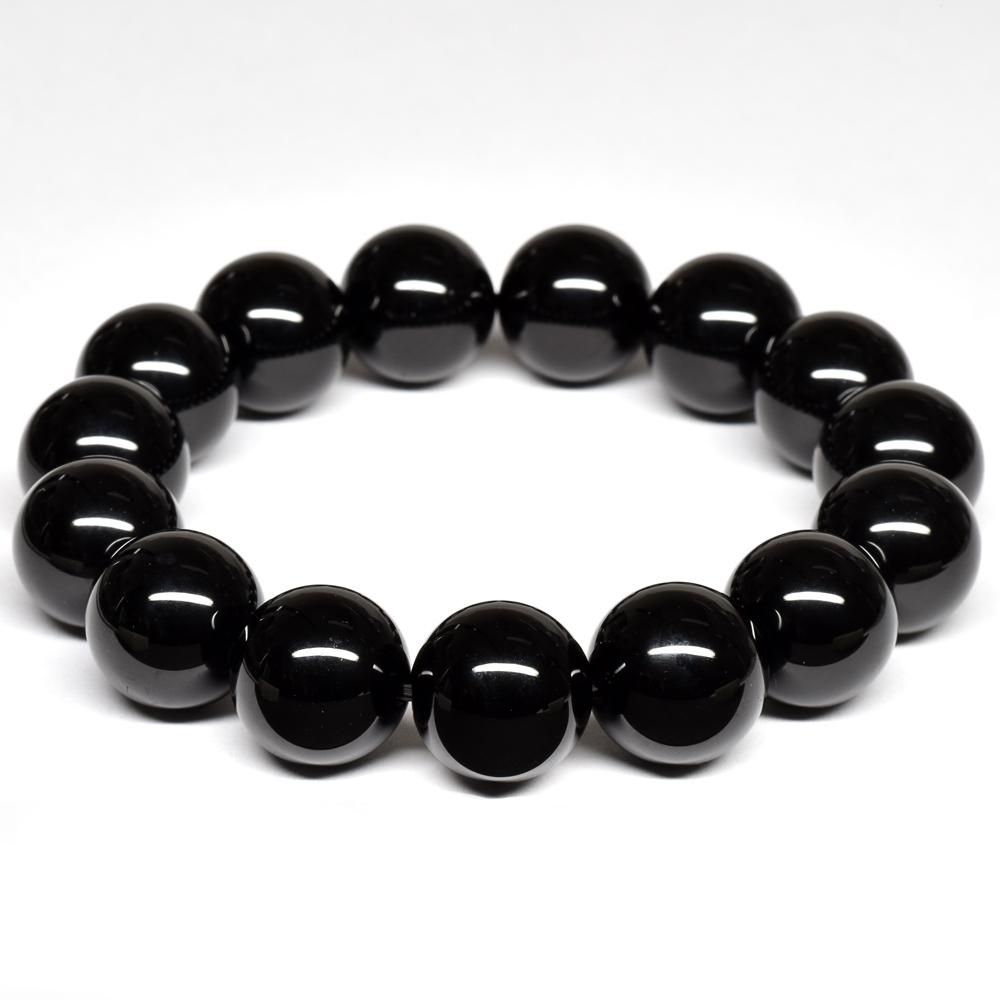 テクタイト ブレスレット 14mm #NM125 - プレミアム天然石専門店